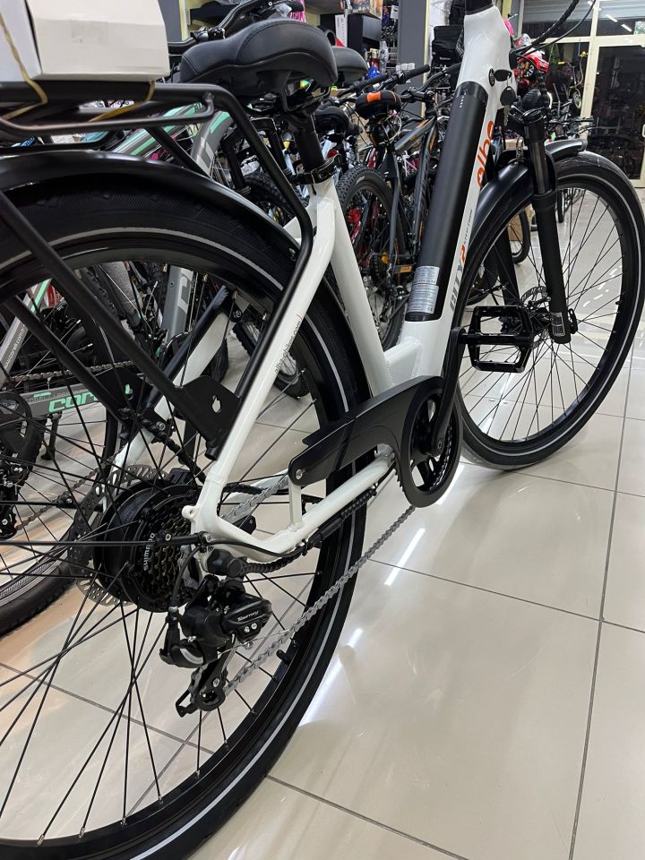 Alba City 2 36v 10,4ah Elektrikli Bisiklet Metalik Beyaz