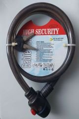 Zhongli Cable Lock 15x1000 Mm Boyunda Dayanıklı Bisiklet Ve Motor Kilidi Onay Bisiklet