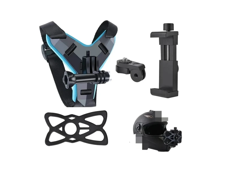 Aksiyon Kamera Kask Alt Çene Bağlantı Aparatı Telefon Tutucu Set Go Pro Motorsiklet