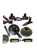 3x7 21 Vites Arka Orta Zincir Pedal Vites Kolu Grup Seti