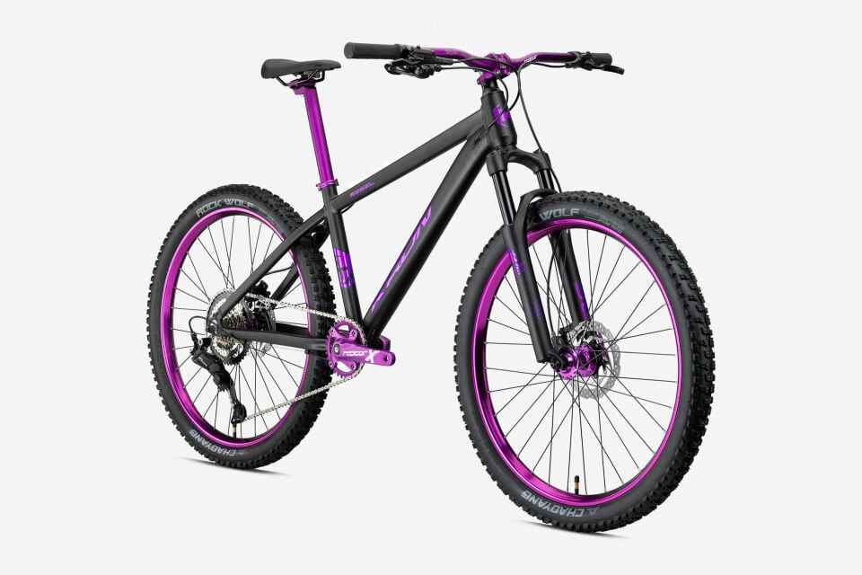 KRON REBEL 26 MTB 15 KADRO 8 VİTES H.DİSC MAT SİYAH MOR