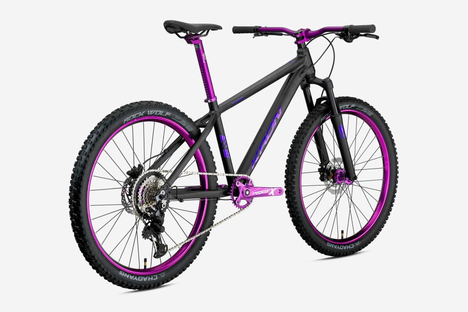 KRON REBEL 26 MTB 15 KADRO 8 VİTES H.DİSC MAT SİYAH MOR