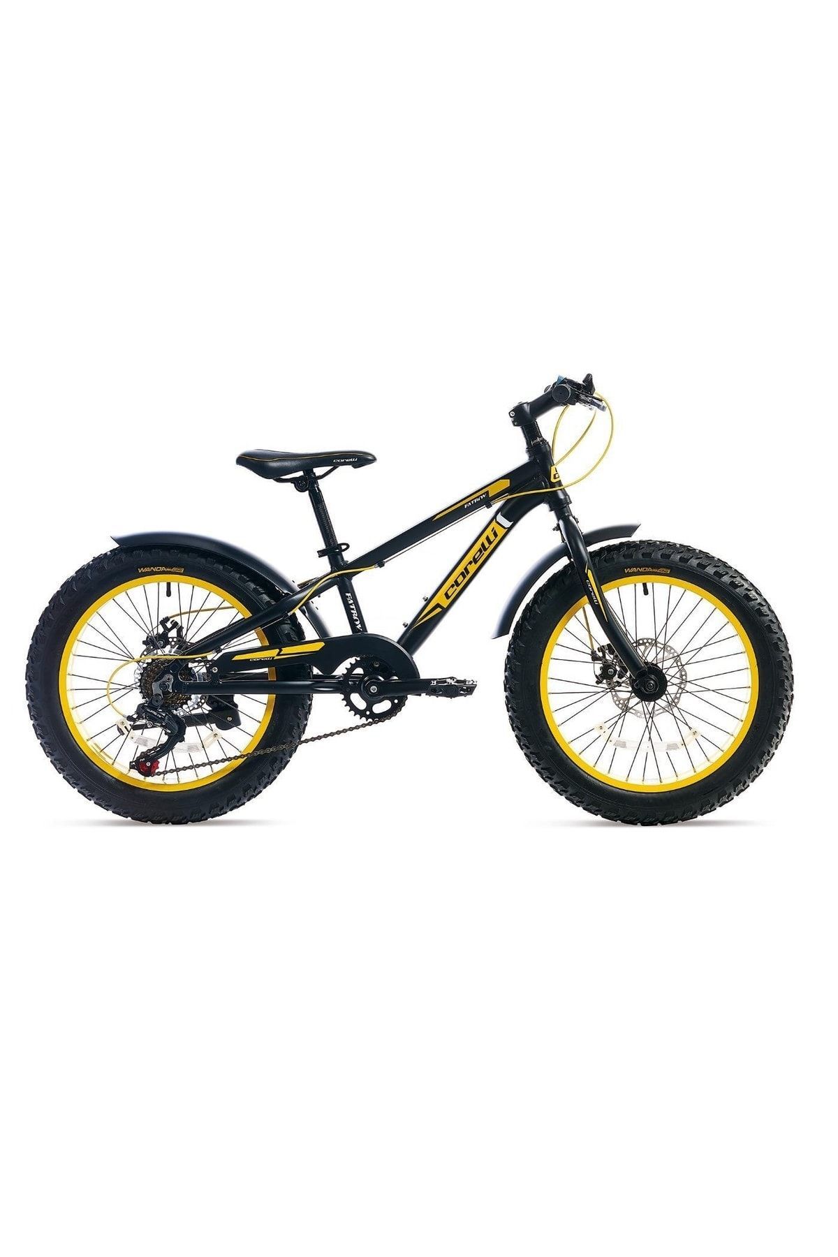 Fatboy 20 Jant M.disk 7v Kum Bisikleti Siyah-sarı