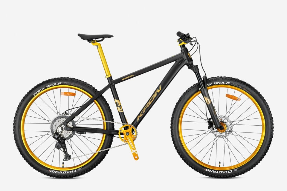 KRON REBEL 26 MTB 15 KADRO 8 VİTES H.DİSC MAT SİYAH SARI