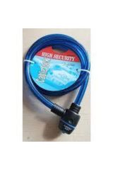 Knt Zhongli Cable Lock 15x1500 Mm Bisiklet Ve Motor Kilidi (mavi)