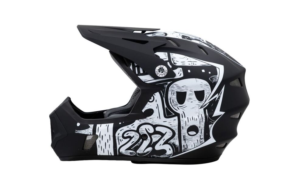 RAPTOR GRAVITY Full Face Kask (Impact-Pro) Street Noir (M 56-58cm) 100711