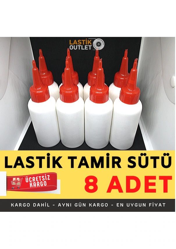 Lastik Tamir Ilacı Lastik Tamir Sütü 8'Li Özel Paket