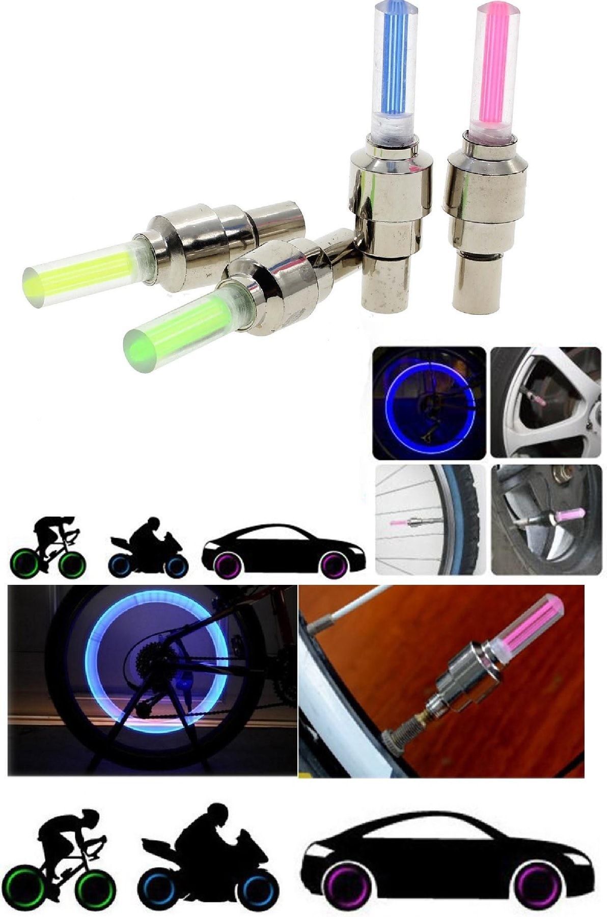 Işıklı Sibop Kapağı Mavi (2 Adet)