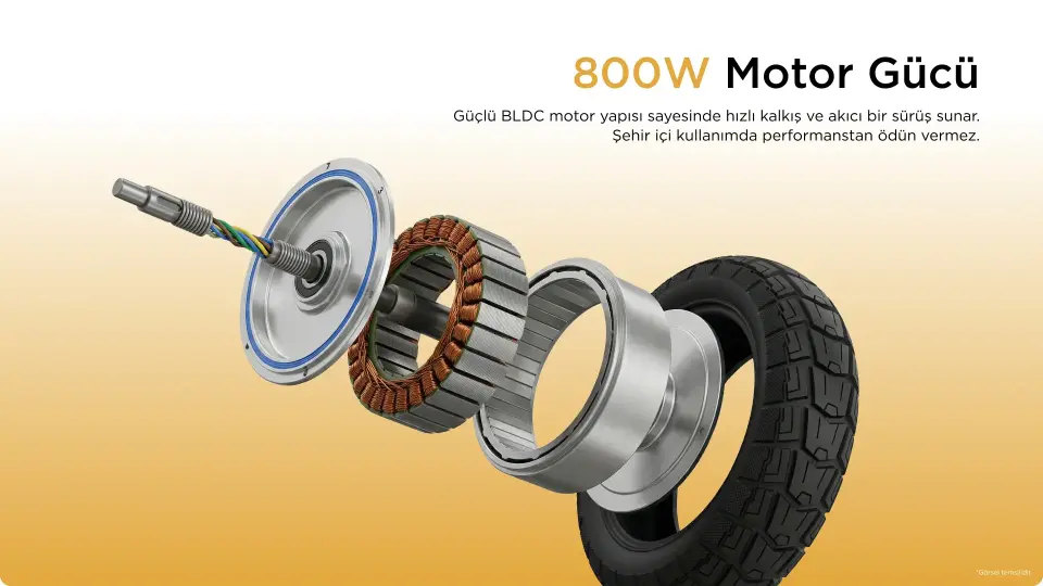 ONVO MX-01 800 W 40 km Menzil Elektrikli Scooter
