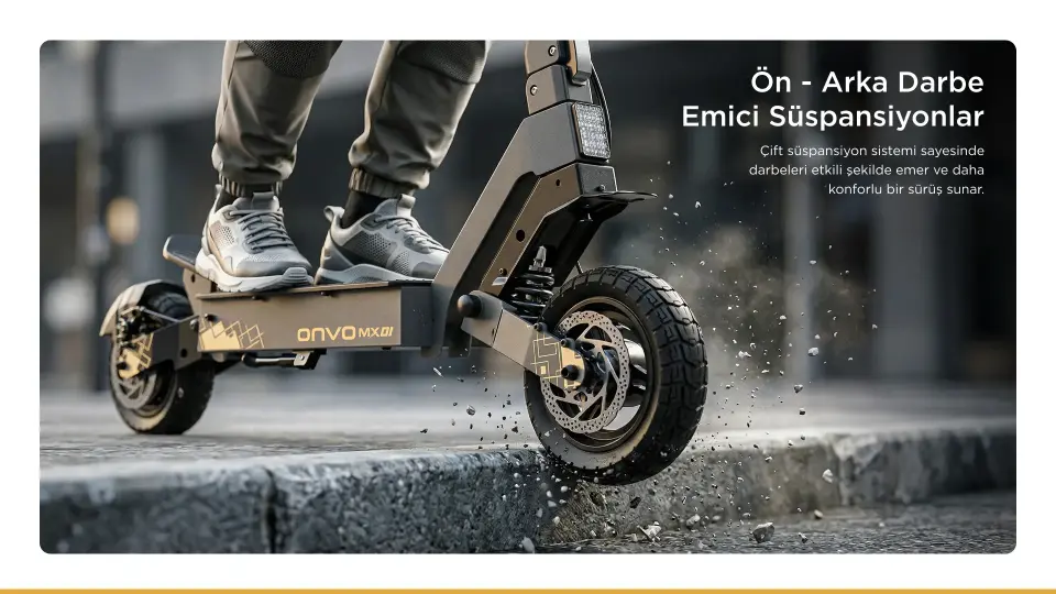 ONVO MX-01 800 W 40 km Menzil Elektrikli Scooter