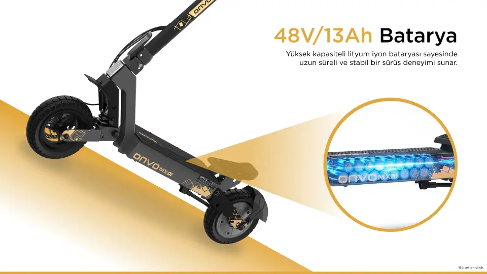 ONVO MX-01 800 W 40 km Menzil Elektrikli Scooter