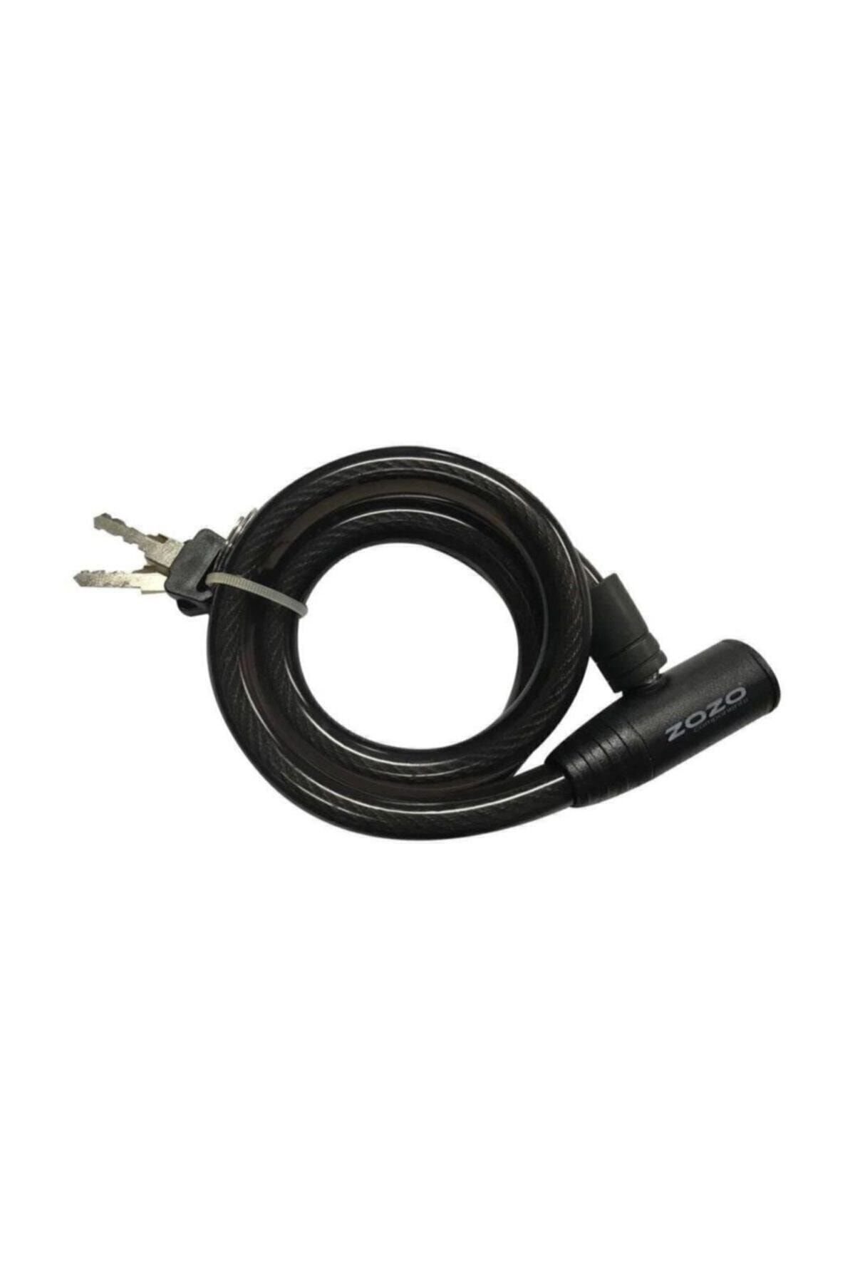 12x800 Mm Anahtarlı Bisiklet Kilidi Siyah