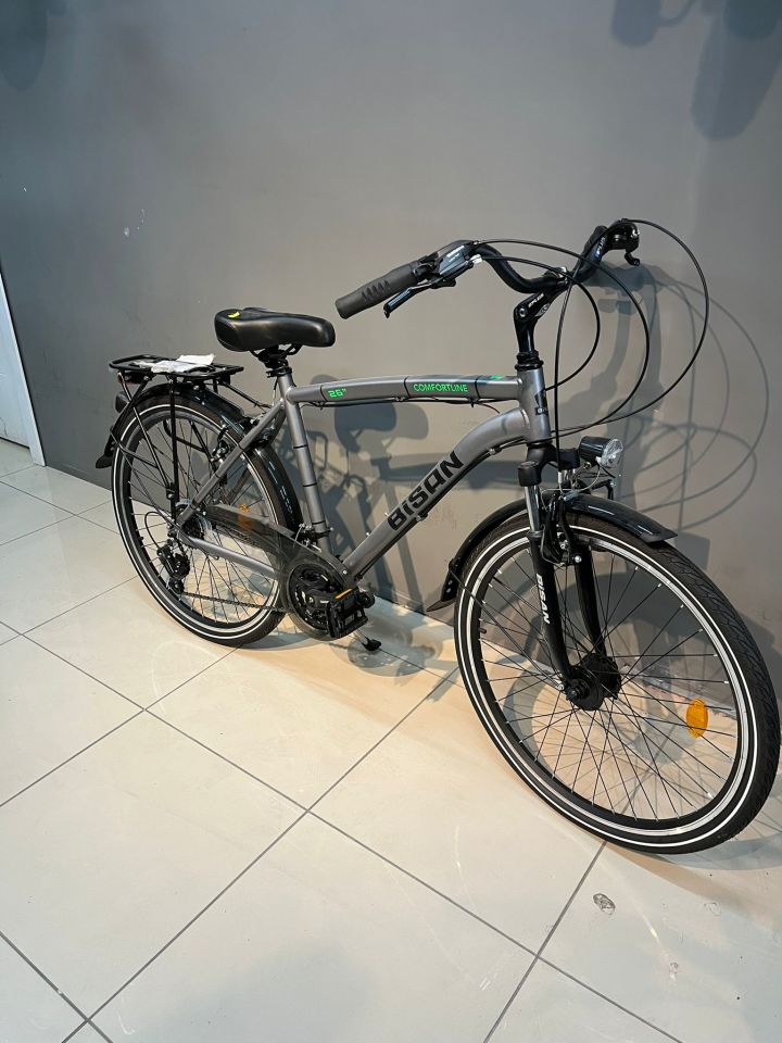 Bisan Comfortline - 19'' 48 Cm (M - L) Kadro - 26 Jant - Şehir Bisikleti - Gri Siyah