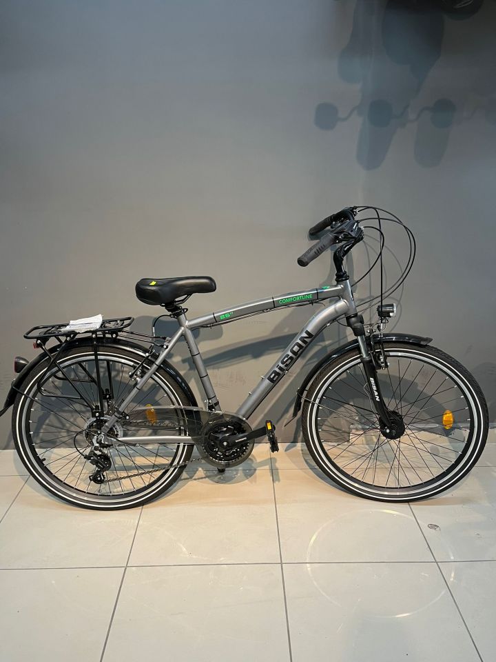 Bisan Comfortline - 19'' 48 Cm (M - L) Kadro - 26 Jant - Şehir Bisikleti - Gri Siyah