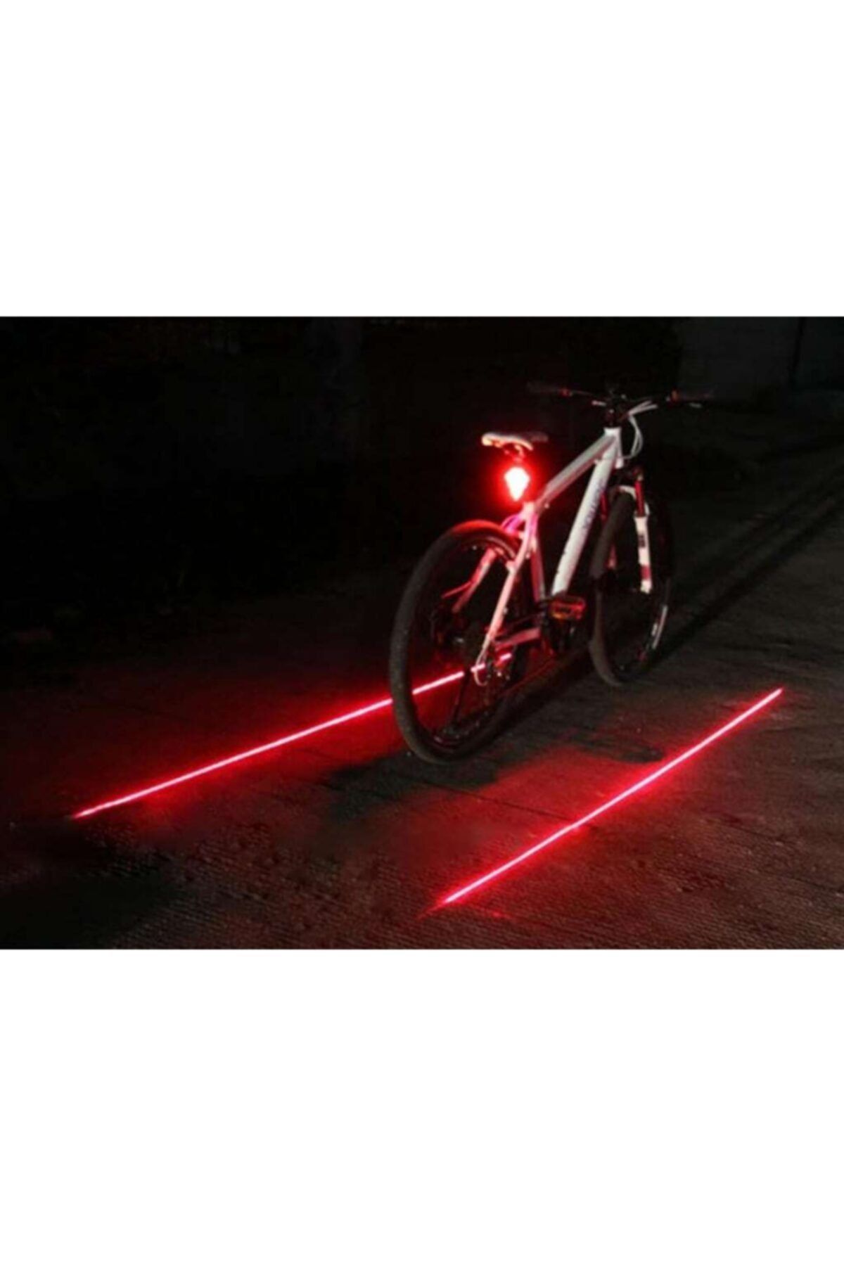 Çok Fonksiyonlu Pilli Bisiklet Led Lazer Işığı Arka Stop Lambası