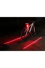Çok Fonksiyonlu Pilli Bisiklet Led Lazer Işığı Arka Stop Lambası