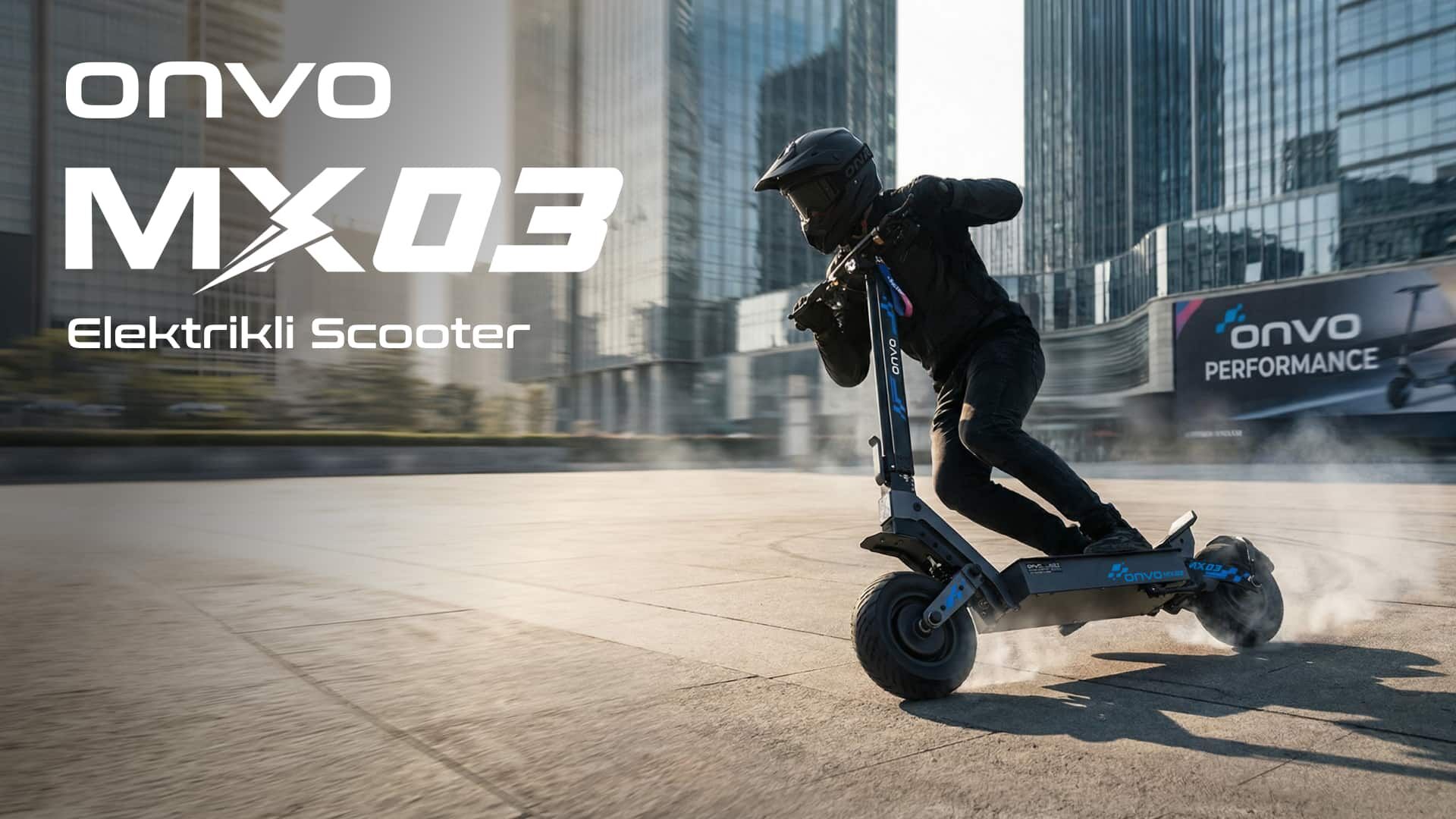 Onvo MX-03 2400W (1200X2) Elektrikli Scooter / MX2026 Serisi
