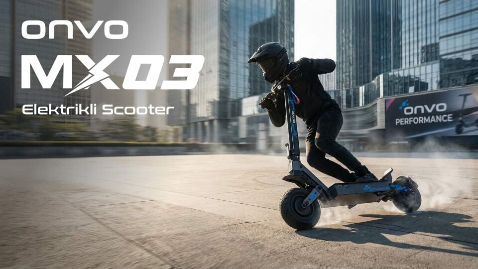 Onvo MX-03 2400W (1200X2) Elektrikli Scooter / MX2026 Serisi