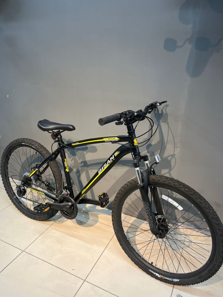 Bisan MTS 4600 MD 27.5'' Jant Dağ Bisikleti - Siyah Sarı, 48 cm Kadro, 21 Vites, Disk Fren, MOZO Maşa
