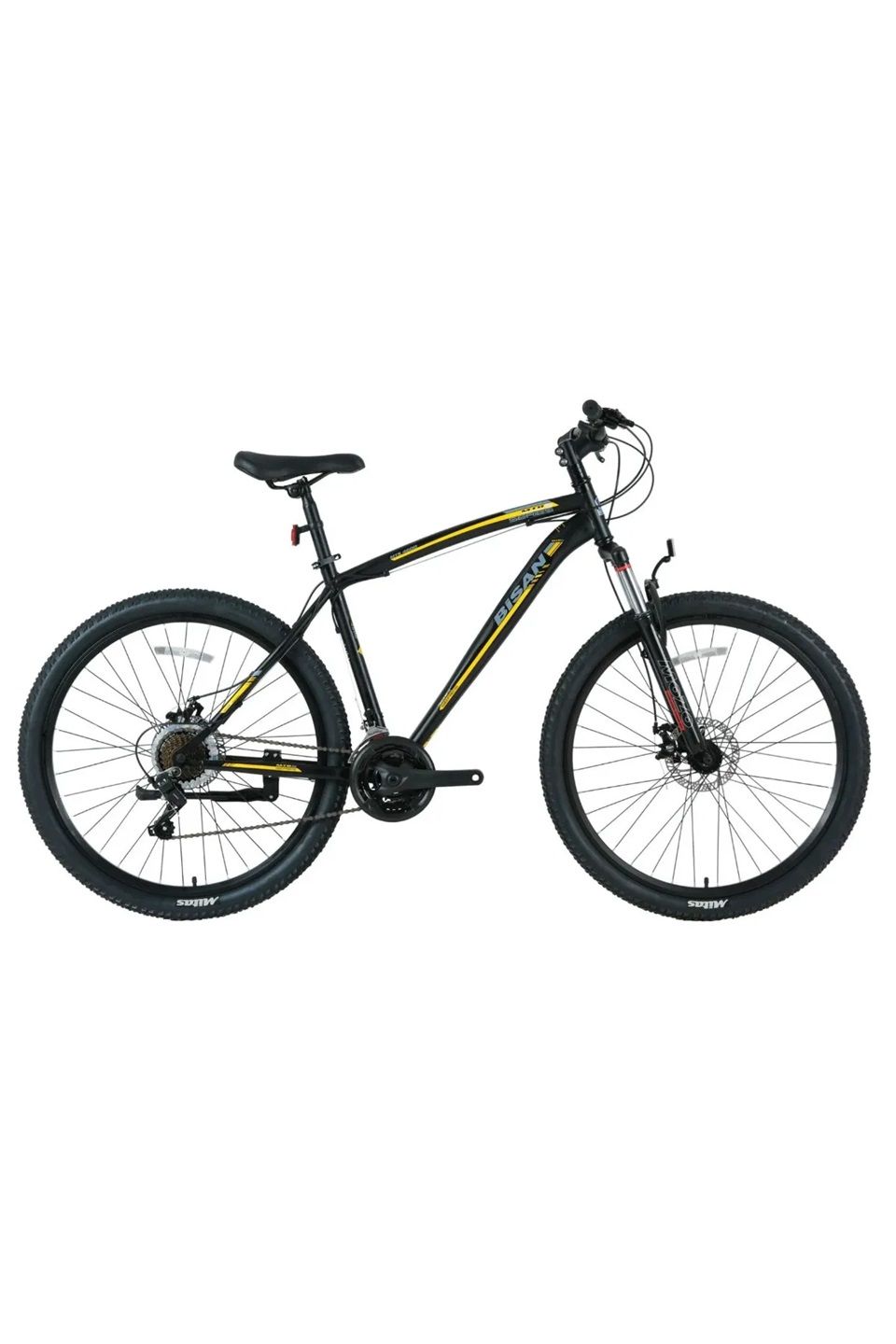 Bisan MTS 4600 MD 27.5'' Jant Dağ Bisikleti - Siyah Sarı, 48 cm Kadro, 21 Vites, Disk Fren, MOZO Maşa