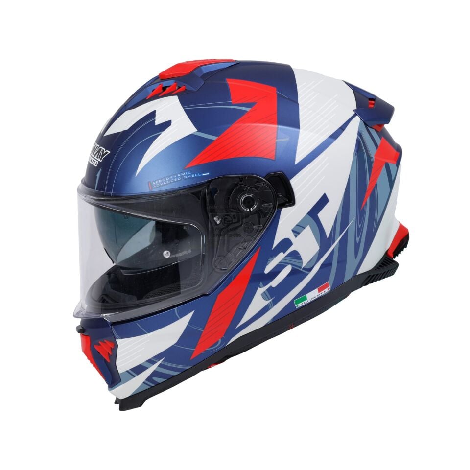 SWAY SW 865 ST Blue Red Full Face Kask XL Beden