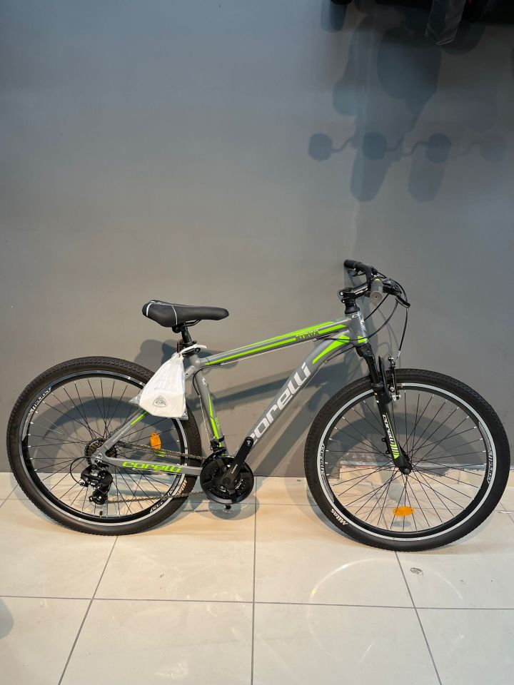 Corelli Atrox 1.1 - 18'' Kadro - 27.5 Jant - Dağ Bisikleti - Baz Gri - Yeşil