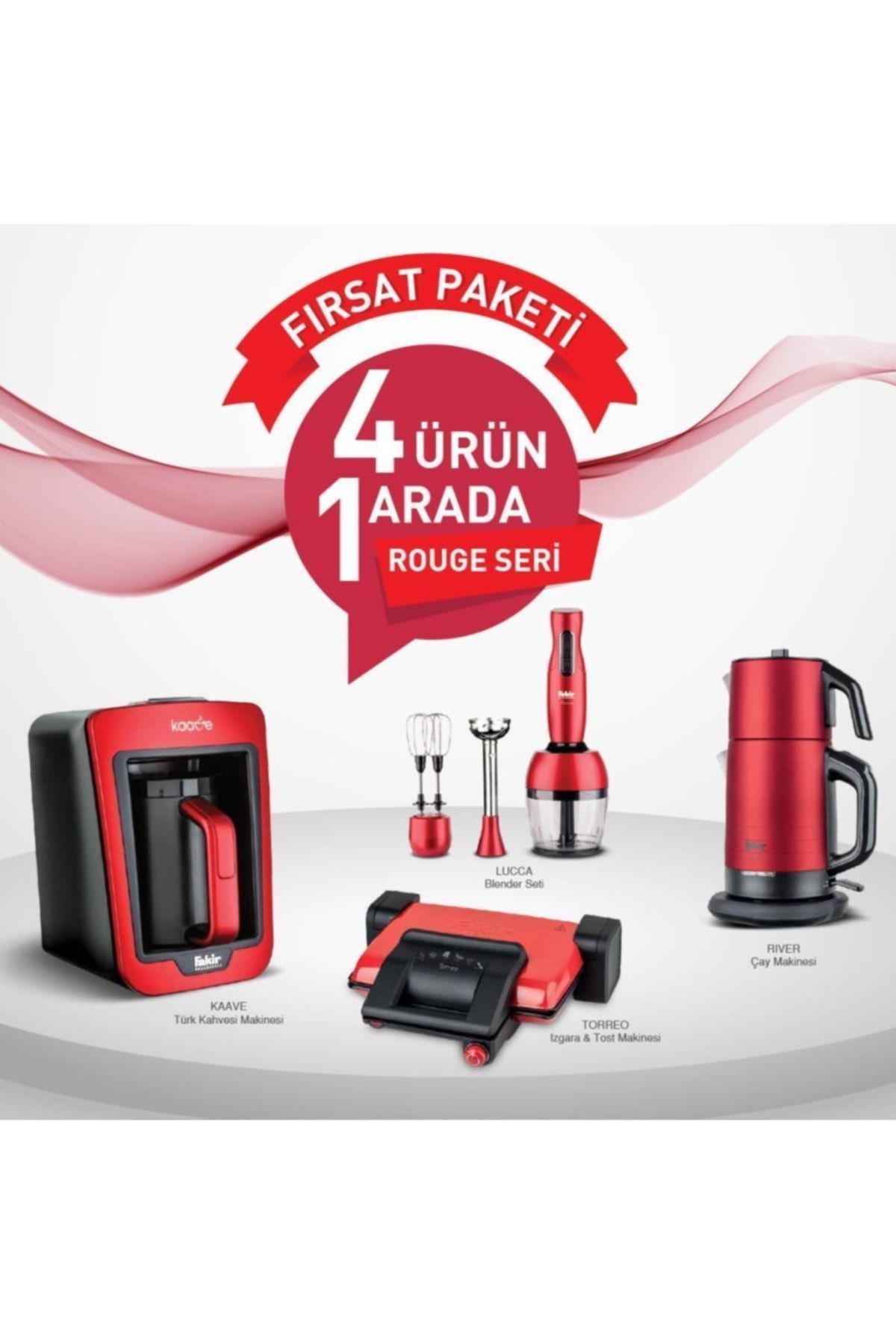 Fırsat Paketi 2 Rouge Kırmızı 4lü Set