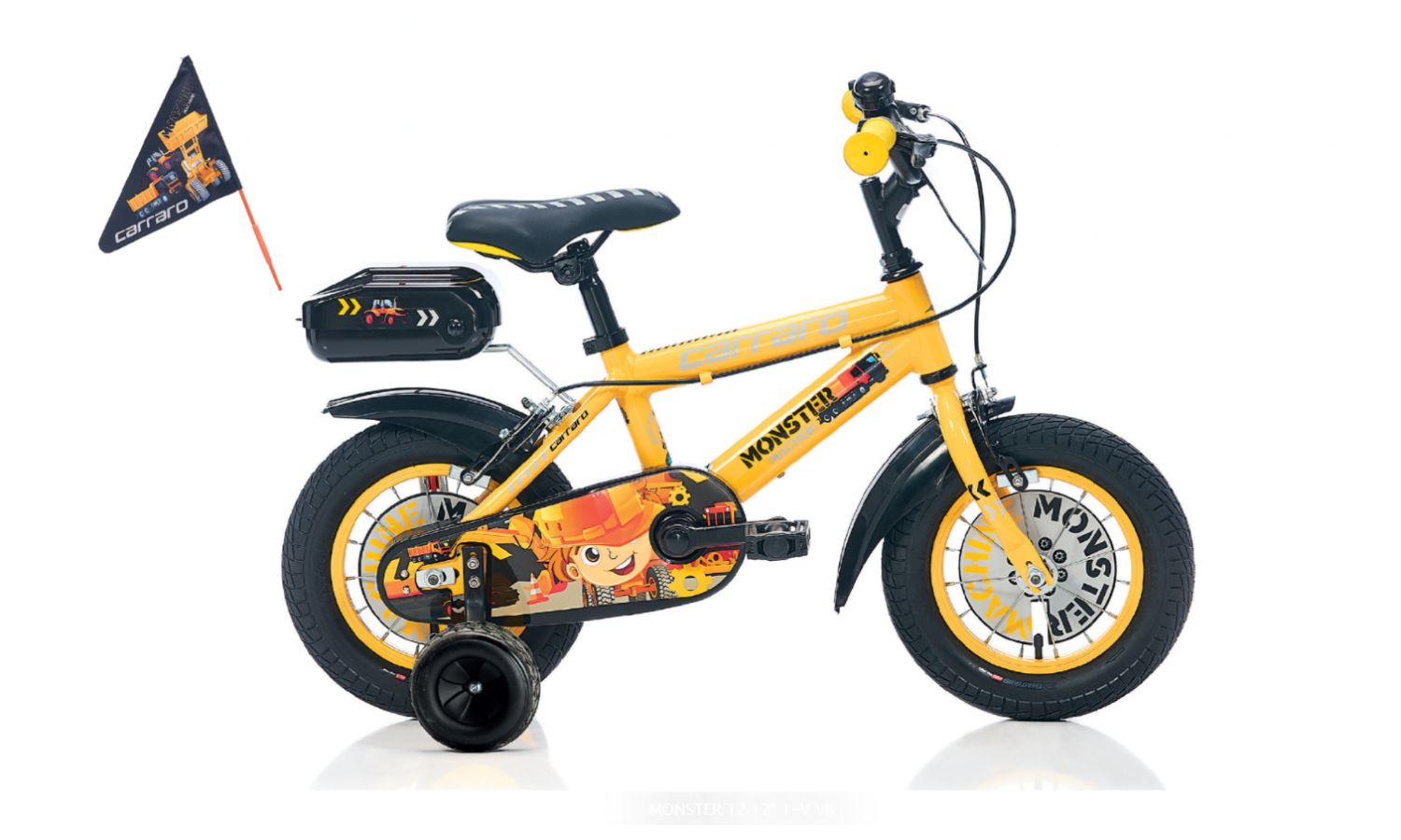 CARRARO 12''jant MONSTER 1V. ERKEK SARI-GRİ-SİYAH