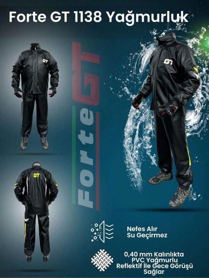 Forte Gt 1138 Pvc Takım Yağmurluk L BEDEN