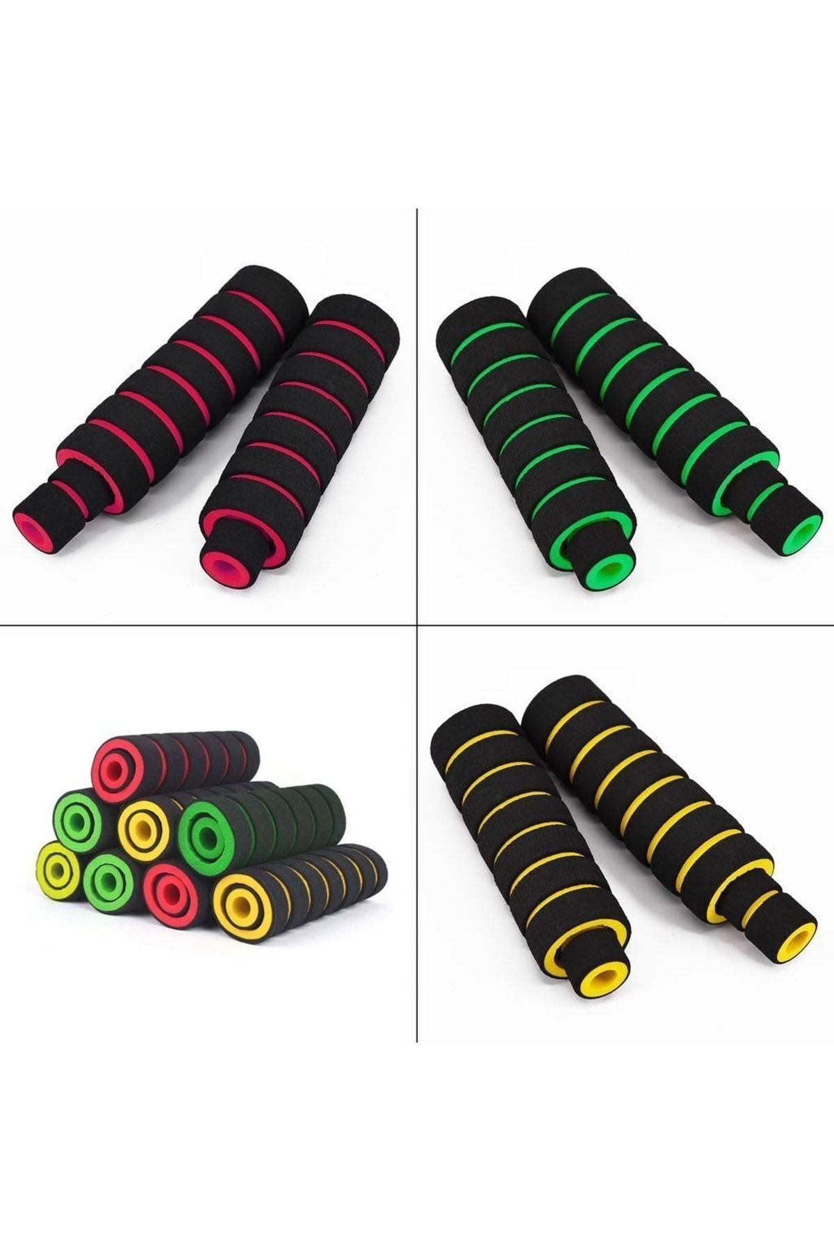 Mts Elcik Süngeri + Manet Süngeri 4'lü Set (yeşil-siyah)