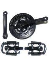 Emir Bisiklet'de Aynakol 48t Aluminyum Siyah Pedal Paket Seti Paket
