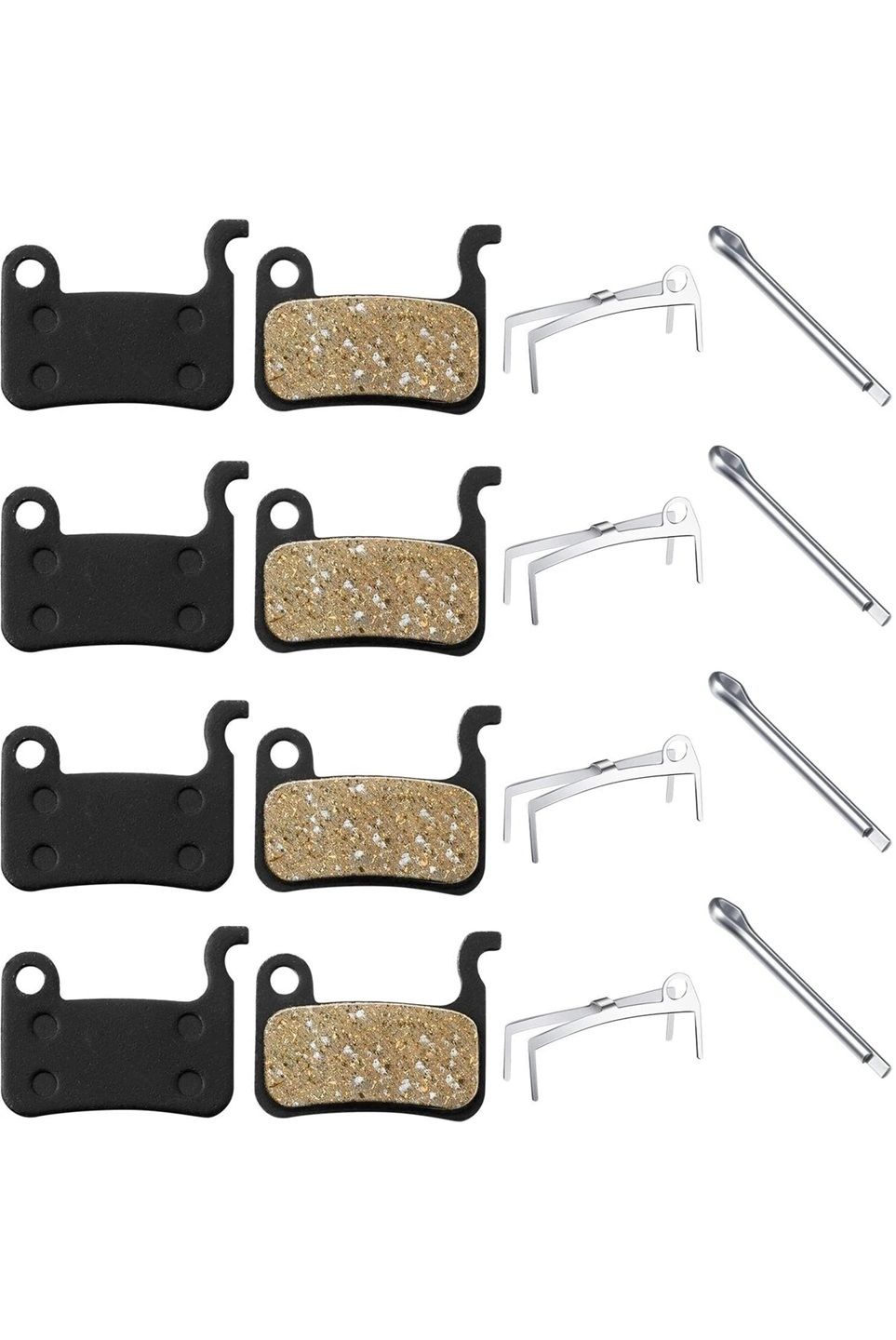 4 Set Bisiklet Hidrolik Mekanik Disk Kaliper Fren Balatası Bisiklet Balata