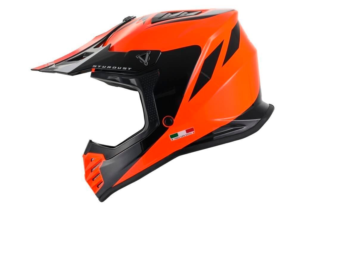 Sway FS-618 Stardust Full Face Kask Turuncu-Siyah XL BEDEN
