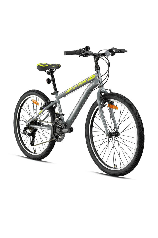 KRON MARS 26 MTB 14 KADRO 21 VİTES V.B NARDO GRİ-GRİ/NEON SARI