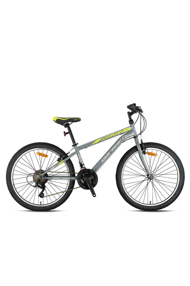KRON MARS 26 MTB 14 KADRO 21 VİTES V.B NARDO GRİ-GRİ/NEON SARI