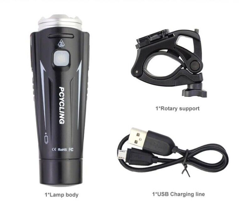 Forte GT Bisiklet ışığı USB şarj ön işık 4 modu 880 lümen Xbyc 6113