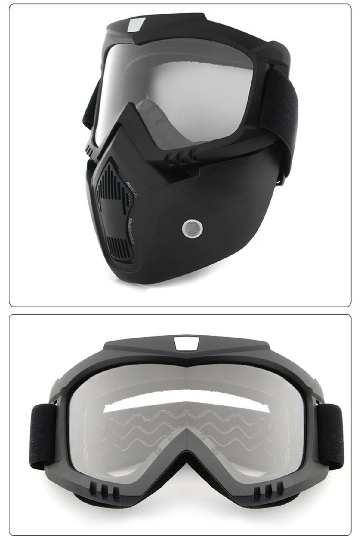 710 Jet Kask Maskesi, Jet Kask Maskesi (cam Rengi Şeffaf)