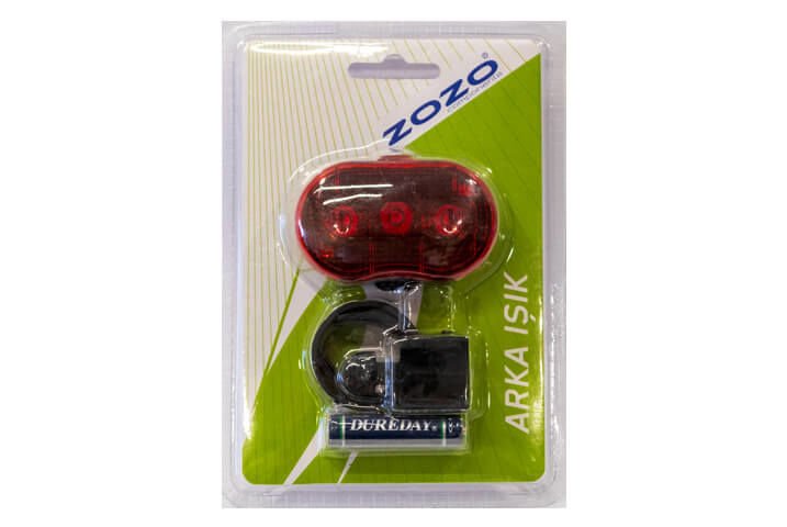 ZOZO - JY-006BT-D - 3 Ledli Arka Işık (Pilli)