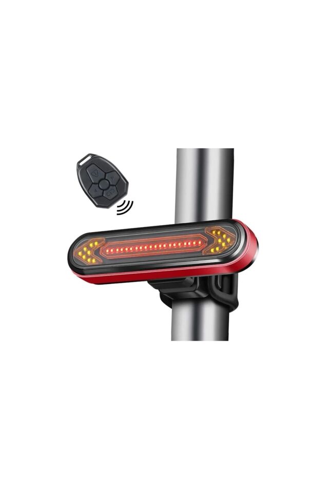 Sinyal Usb Led Arka Işık Su Geçirmez Uzaktan Kumanda Sürüş Güvenliği Kablosuz Bisiklet Scooter XBYC 6130
