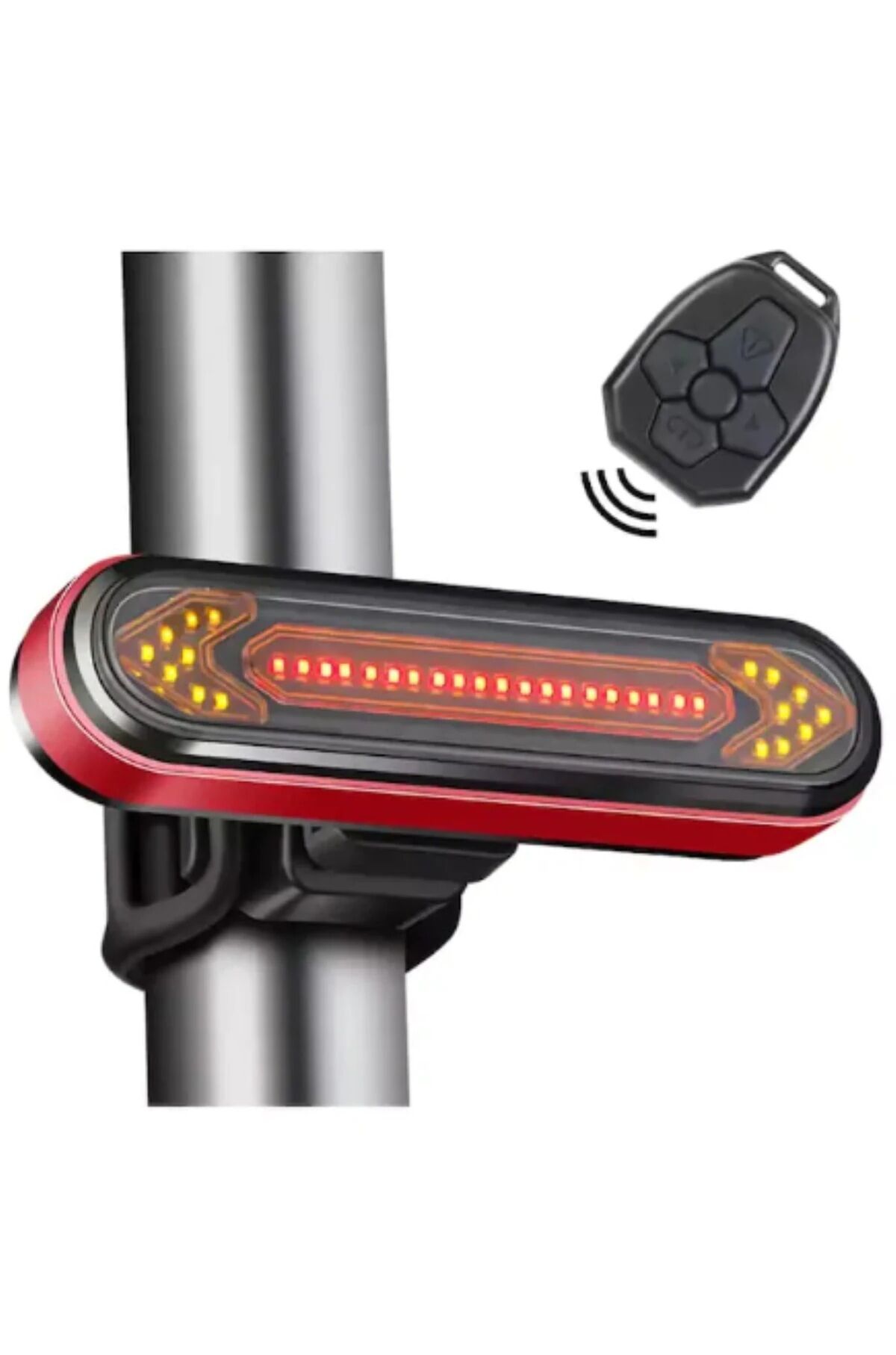 Sinyal Usb Led Arka Işık Su Geçirmez Uzaktan Kumanda Sürüş Güvenliği Kablosuz Bisiklet Scooter XBYC 6130