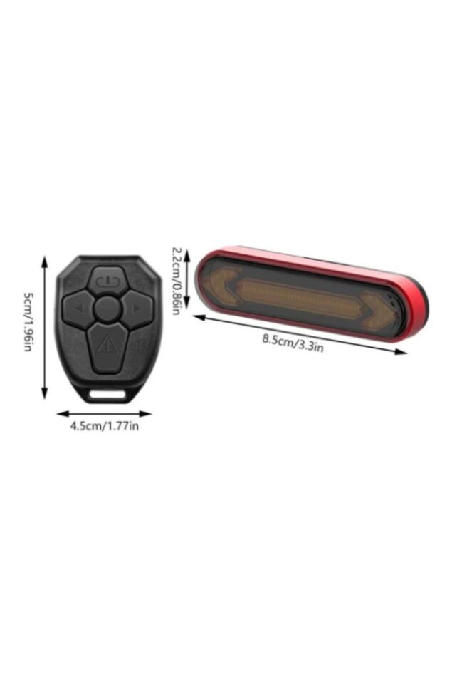 Sinyal Usb Led Arka Işık Su Geçirmez Uzaktan Kumanda Sürüş Güvenliği Kablosuz Bisiklet Scooter XBYC 6130
