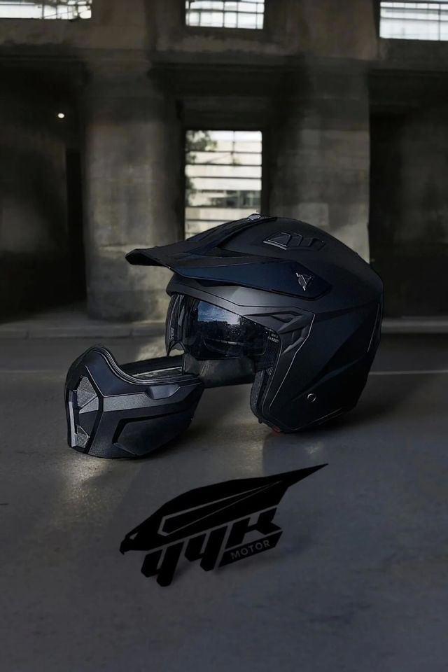 SWAY SW X1-X SEUL Matt Black Modüler Kask