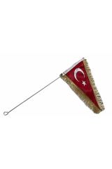 2 Adet Motosiklet Bisiklet Bayrak Direği Türk Bayrağı