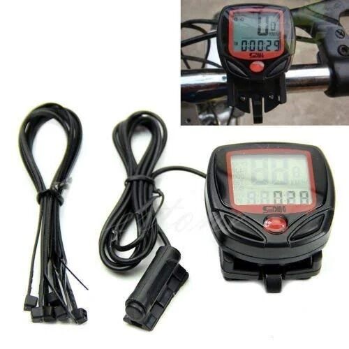 14 Fonksiyonlu Su Geçirmez Bisiklet Kilometre Saati - LCD Ekranlı Dijital Hız Göstergesi Hız Ölçer