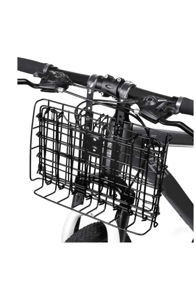 Bisiklet e-bike scooter sepeti katlanabilir Metal ayarlanabilir