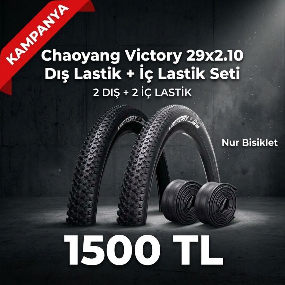 Chaoyang Victory 29x2.10 Dış Lastik + İç Lastik Seti (2+2) – 1500 TL | 29 Jant MTB Lastik Kampanya