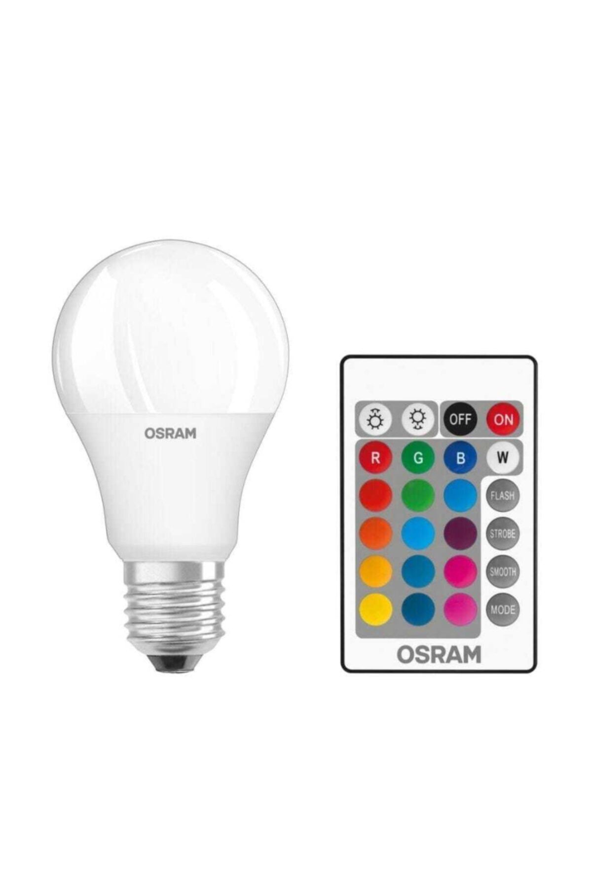 E27 Rgb Led Lamba Rgb Kumandalı 9w (60w) E27