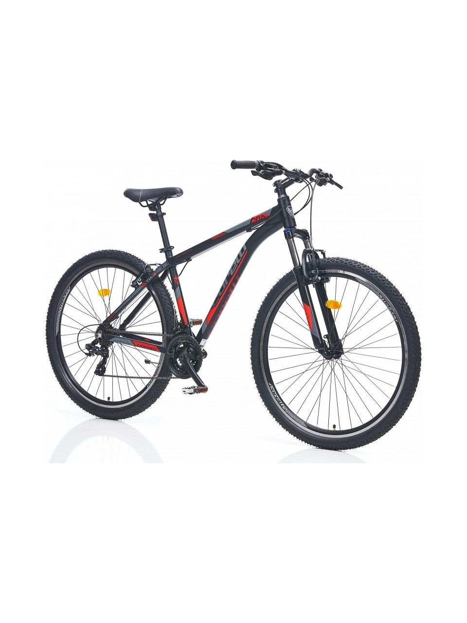 Corelli Via 1.2 - 18'' Kadro - 29 Jant - Dağ Bisikleti - Siyah - Kırmızı / Gri