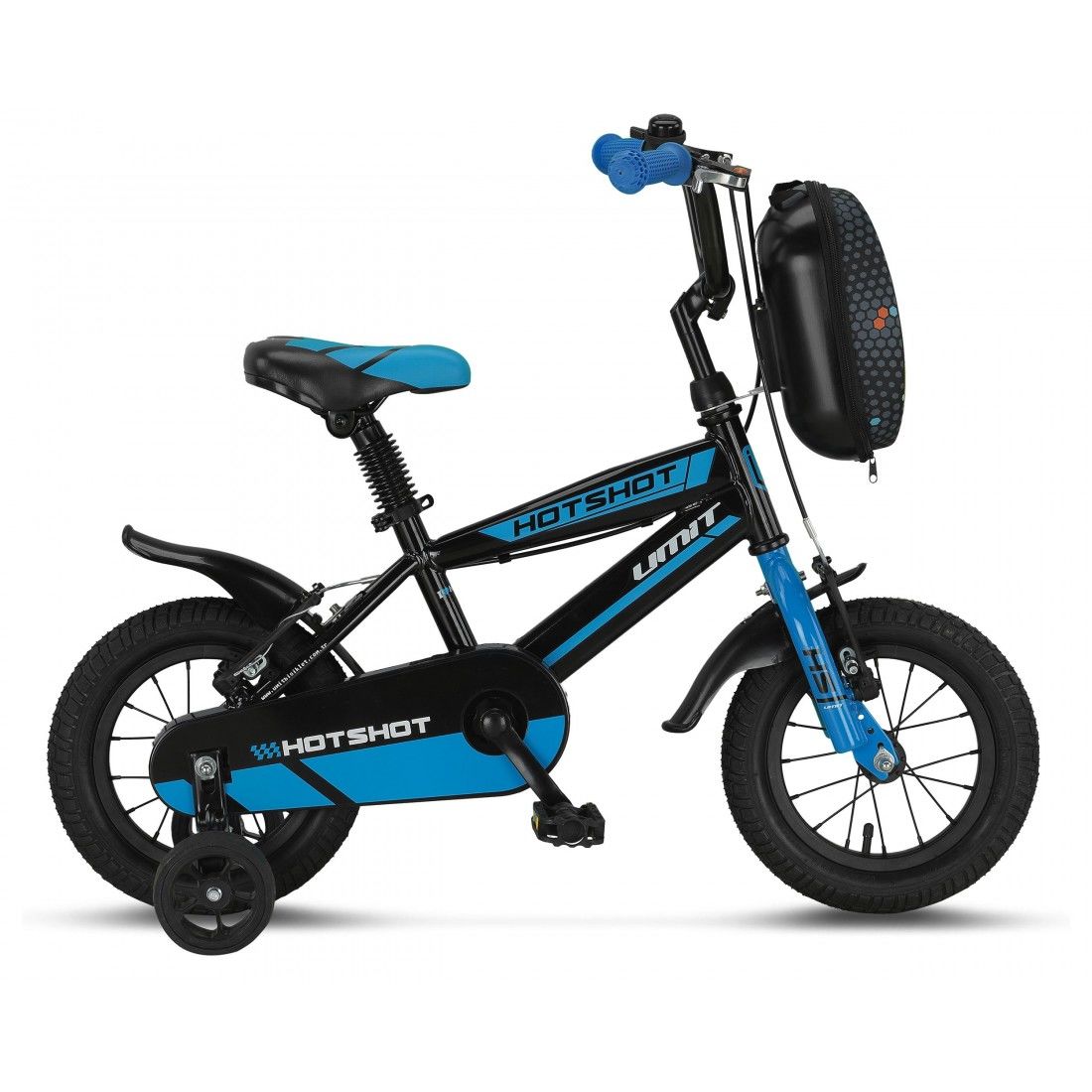 Ümit Hotshot 12 Jant Çantalı Çocuk Bisikleti - Siyah mavi