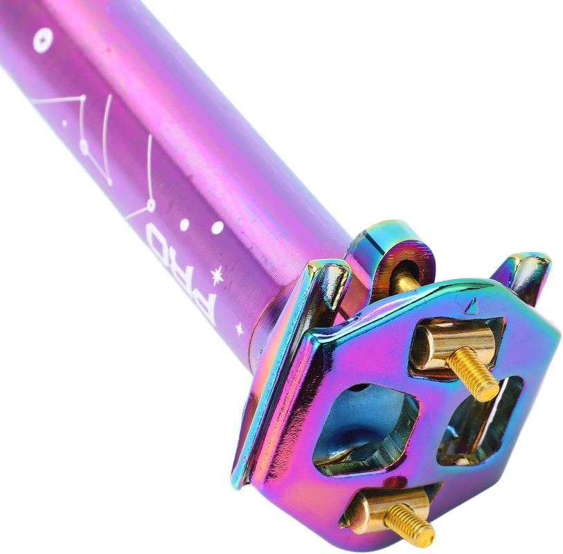 27.2mm x 750mm Aleminyum renkli sele borusu RAİNBOW